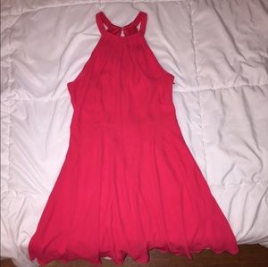 Red Express Halter Dress